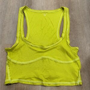 Urban Outfitters Lime Green Ribbed Tank